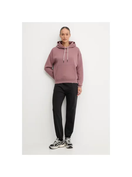 Under Armour bluza Project Rock z kapturem z aplikacją brązowy