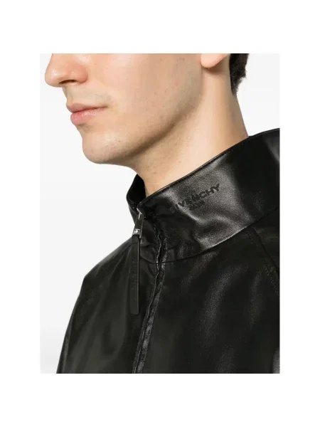 Kurtka skórzana Givenchy czarna