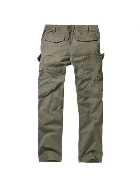 Spodnie bushcraft Brandit Slim Fit Adven Olive zielone