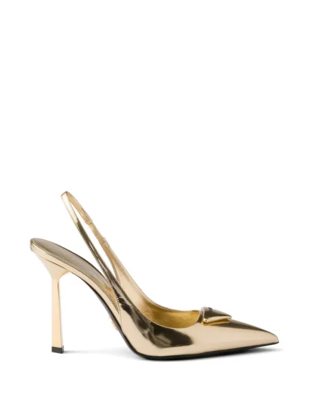 Pantofi cu toc Prada din piele slingback