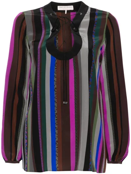 Bluză Pucci de mătase maro