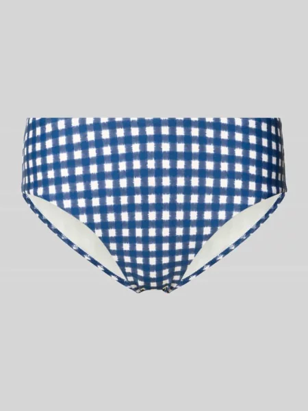 Figi bikini ze wzorem w kratę model GINGHAM PANTY' Marc O'polo niebieskie