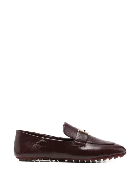 Pantofi loafer Fendi cu cataramă maro
