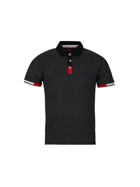 Polo majica Botd s kratkimi rokavi črna