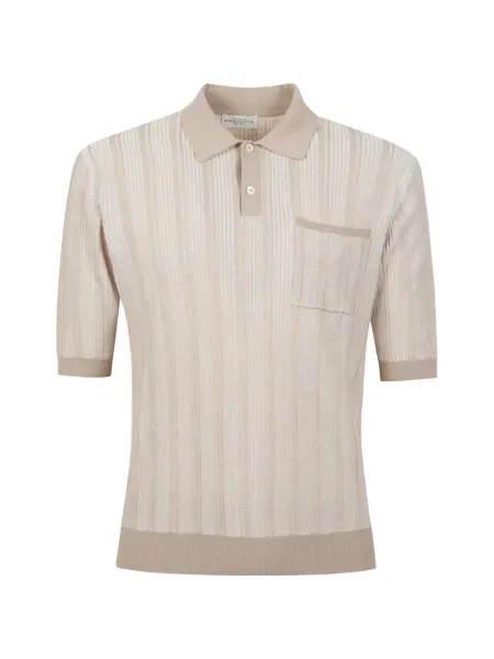 Tricou polo Ballantyne cu nervuri