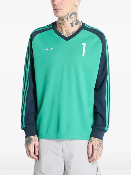Hanorac Adidas cu autograf alergare evazat verde