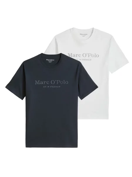 Marc O'Polo Póló tengerészkék fehér