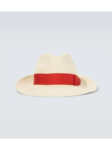Slamnati klobuk Borsalino bež