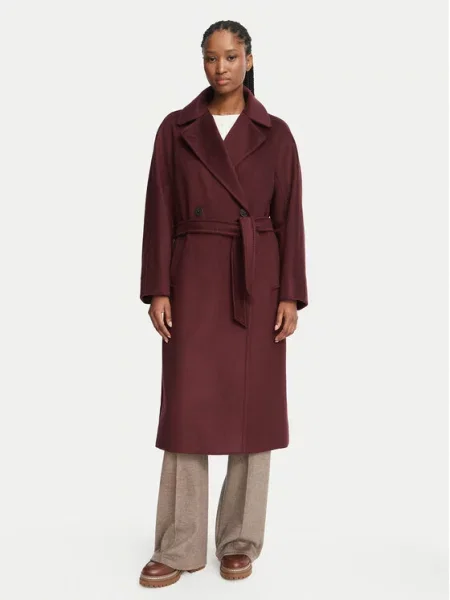 Weekend Max Mara Volneni plašč Resina Bordo rdeča