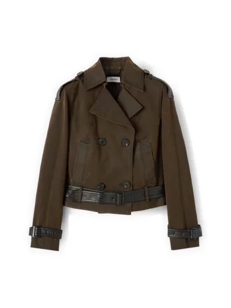 Kurtka Motivi z ćwiekami brązowa