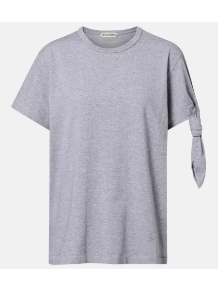 Tricou Jw Anderson din jerseu gri