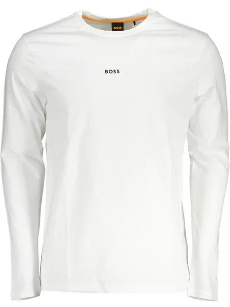 Tricou mânecă lungă Boss alb