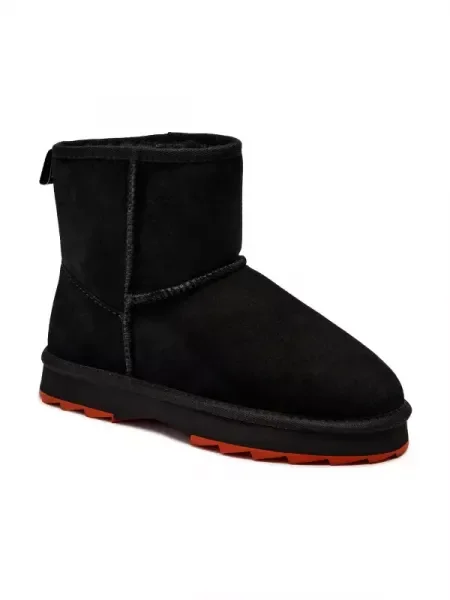 EMU Australia De piele bocanci sharky mini cu adaos de lână negru