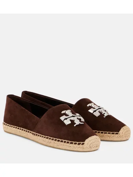 Espadrile Tory Burch din piele de căprioară maro