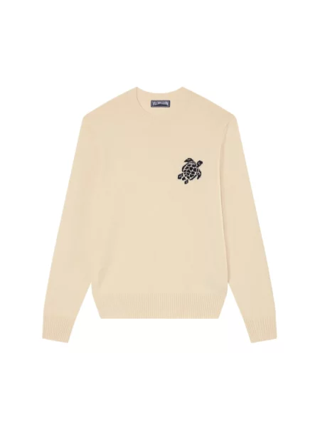 Sweter Vilebrequin wełniany beżowy