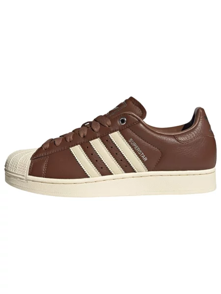 ADIDAS ORIGINALS Tenisky Superstar II hnědá / přírodní bílá