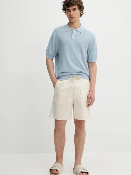 Levi's polo gładki niebieski