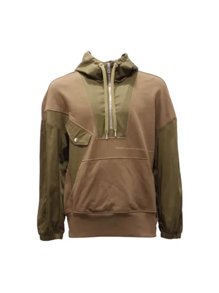 Bluza z kapturem Neil Barrett z kapturem zielona