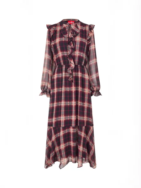 Crās Rochie Dittacras bordeaux roșu