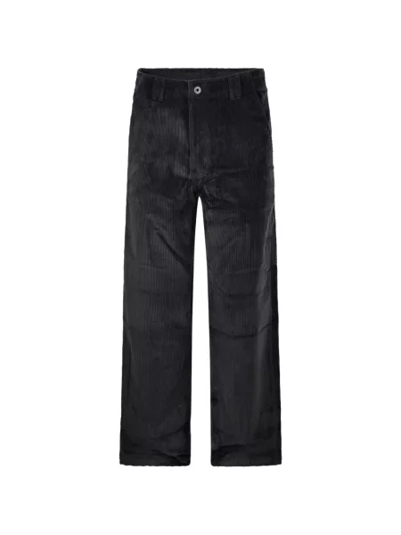 Cu centură pantaloni Coor de catifea cord gri