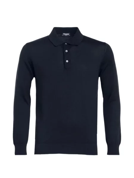Lung tricou polo Franzese Collection albastru