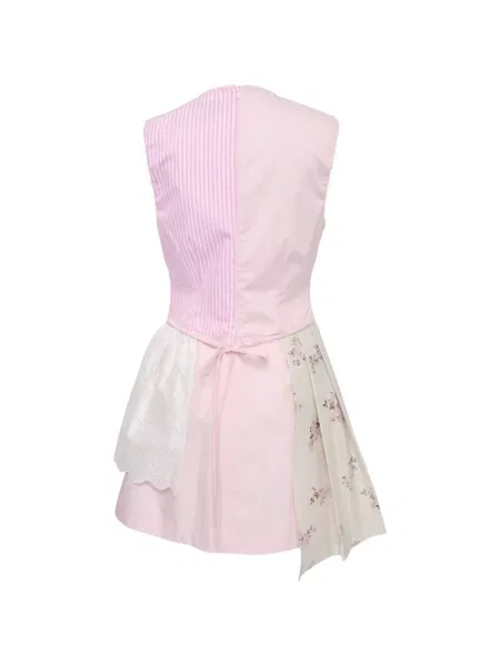 Rochie mini Msgm cu model floral de costum mini roz