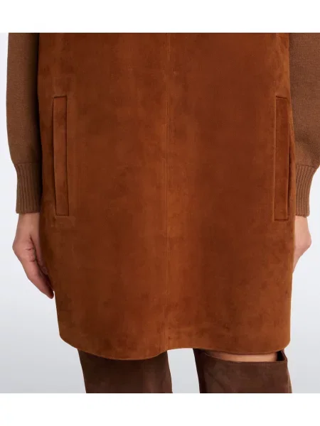 Rochie Max Mara din piele bej
