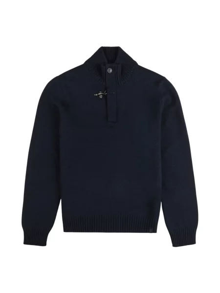 Sweter Fay wełniany niebieski