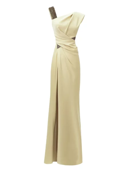 Maksi sukienka maxi Gemy Maalouf asymetryczna garniturowa