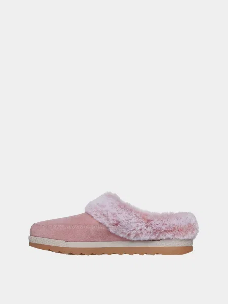 Кожаные сапоги Skechers розовые
