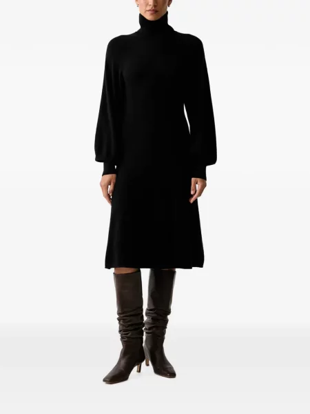 Rochie midi Pinko de lână negru