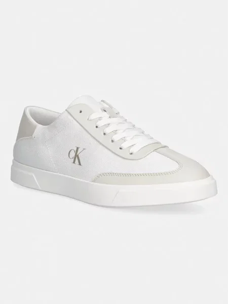 Sneakerși Calvin Klein Jeans alergare bej