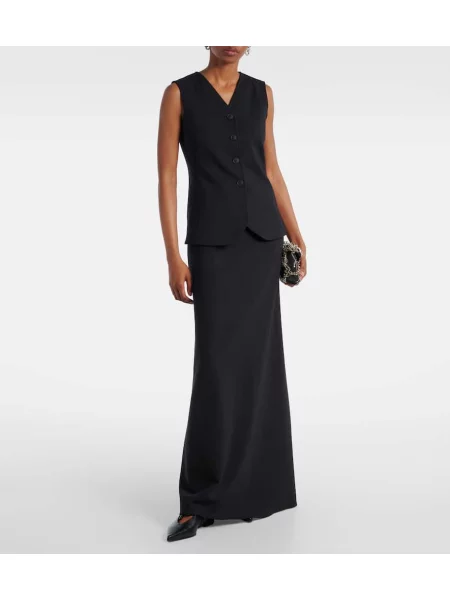 Fusta maxi Max Mara din jerseu negru