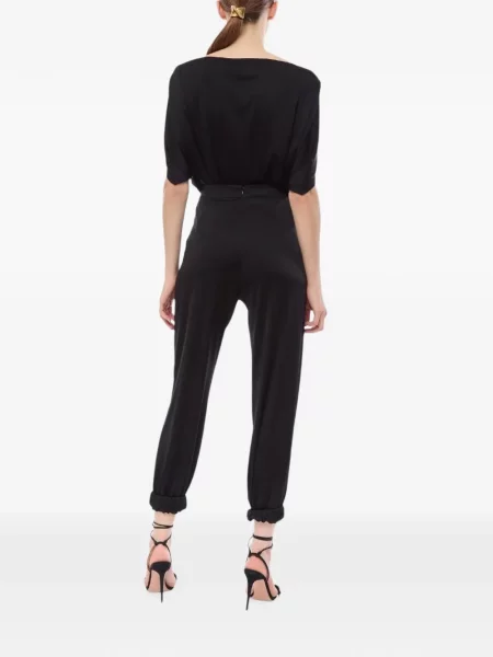 Pantaloni Nenette din satin negru