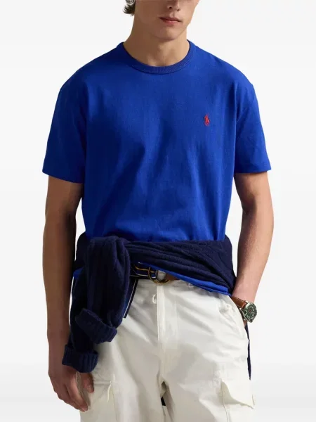Tricou polo Polo Ralph Lauren cu dungi cu două rânduri de nasturi cu aplicații negru