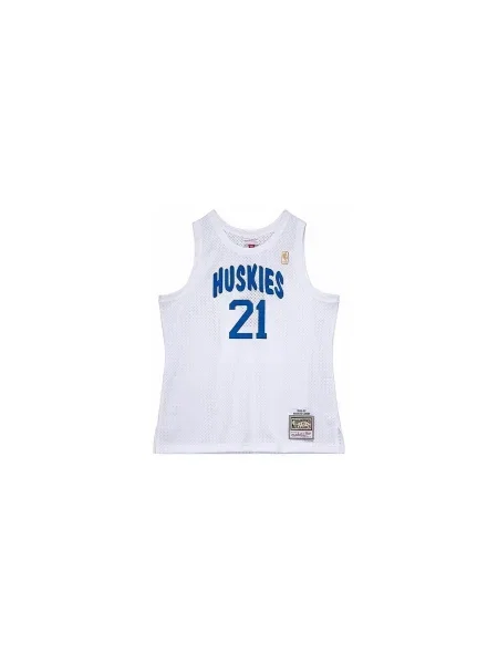 Tricou Mitchell & Ness alb