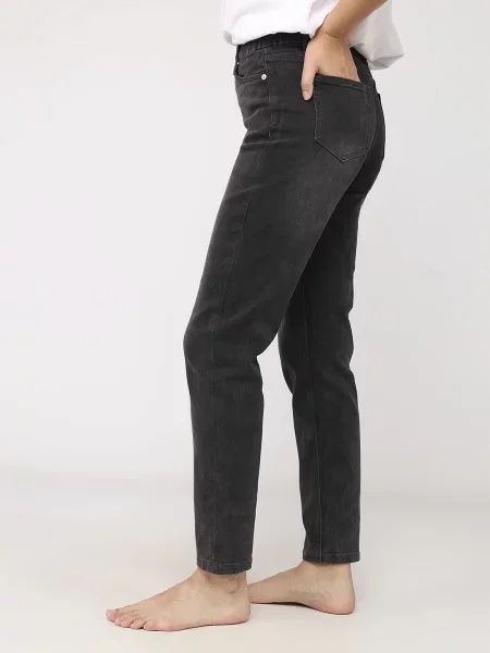 Джинси мом YUKI сірий