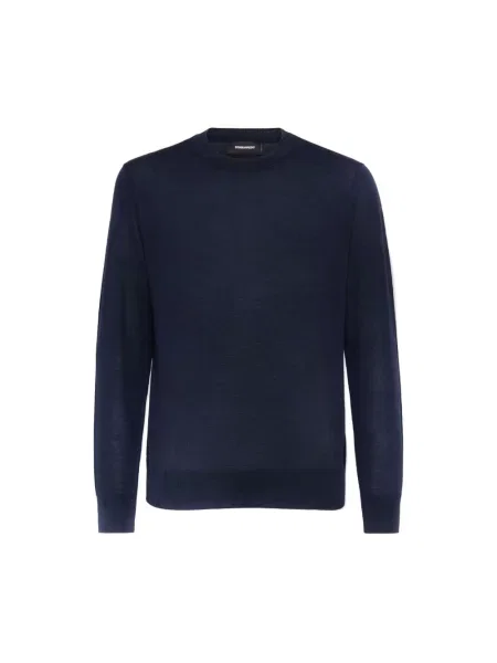 Sweter Dsquared2 wełniany niebieski