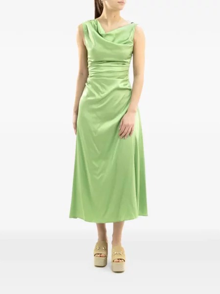 Rochie Staud de mătase de costum verde