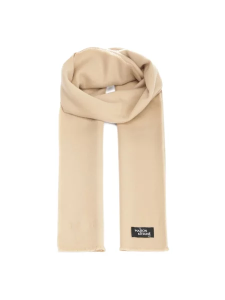 Szal Maison Kitsune wełniana beżowa