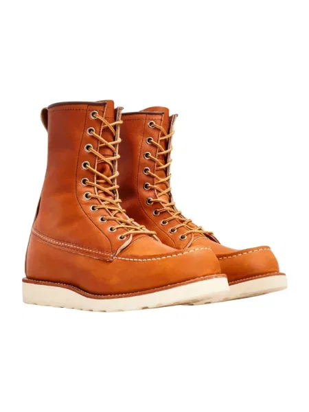 Botki Red Wing Shoes skórzane czerwone