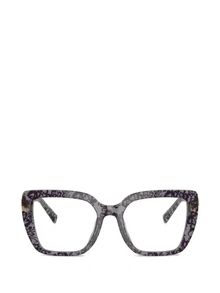 Sunčane naočale Dolce & Gabbana Eyewear s printom s čipkom crna