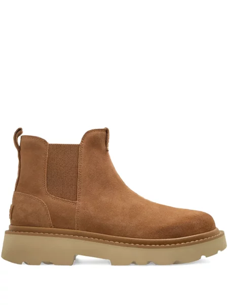 Botine chelsea Ugg din piele de căprioară maro