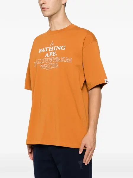 Scurt tricou A Bathing Ape® cu imagine maro
