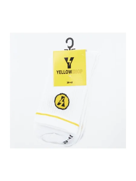 Șosete Yellow alb