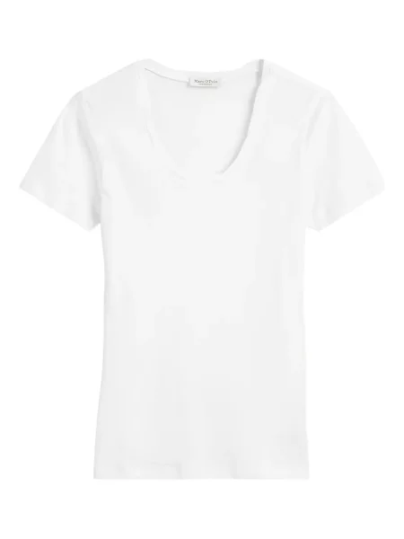 Scurt tricou polo Marc O'polo alb