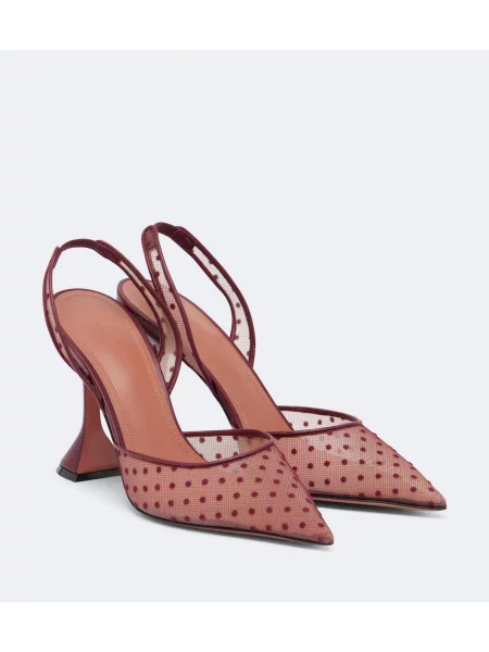 Pantofi cu toc Amina Muaddi slingback