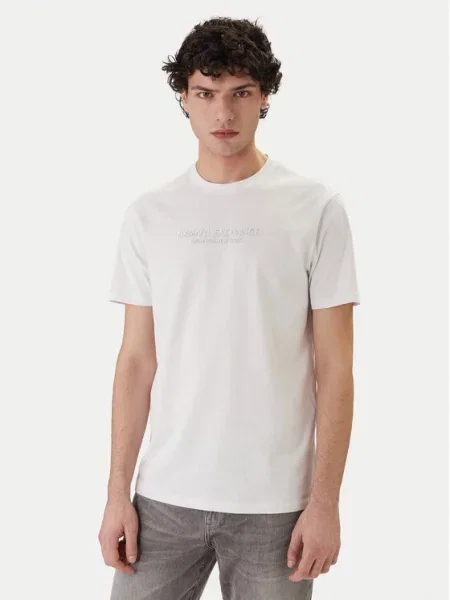 Armani Exchange Marškinėliai balta