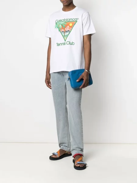 Tricou Casablanca tenis alb