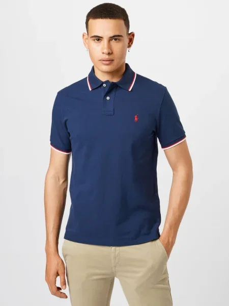 Polo Ralph Lauren Tricou bleumarin roșu alb